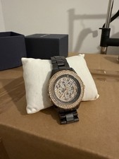 TITUS auto Metal Bracelet Skeleton Dial Roman Numeral Watch Crystal Bezel Box