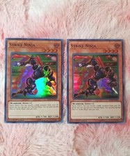 2X Yu-gi-oh! Strike Ninja SHVA-EN021 Super Rare 1st Edition Shadows in Valhalla