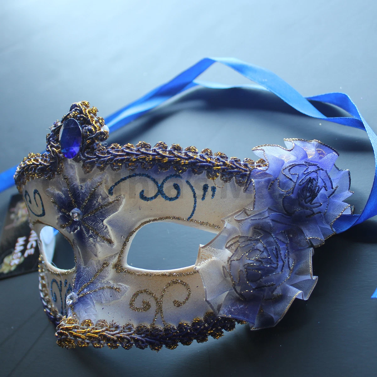 Royal Blue Masquerade Masks