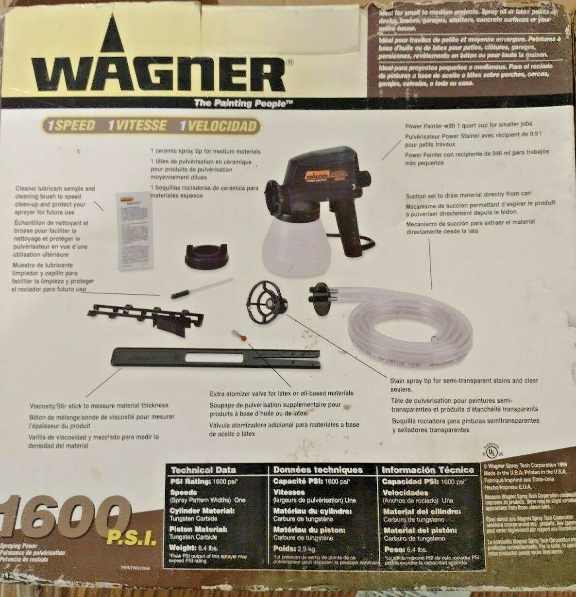 Wagner power painter 1600 clearance psi