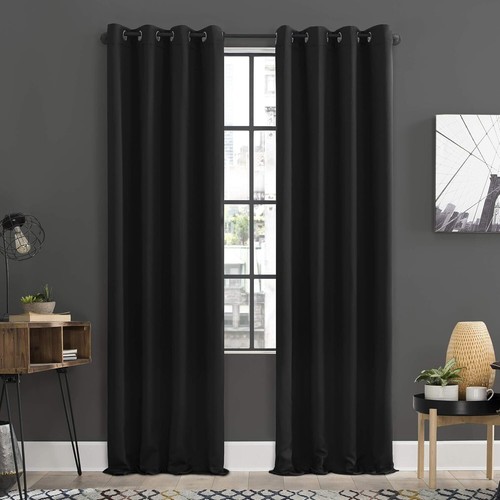 New- Soho 2-pack Blackout Energy Efficient Grommet Curtain Panel Pair, 5