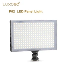 Luxceo P02 LED Video Light Panel Portable Fill Light 1000LM Bi-color 3000K-6000K