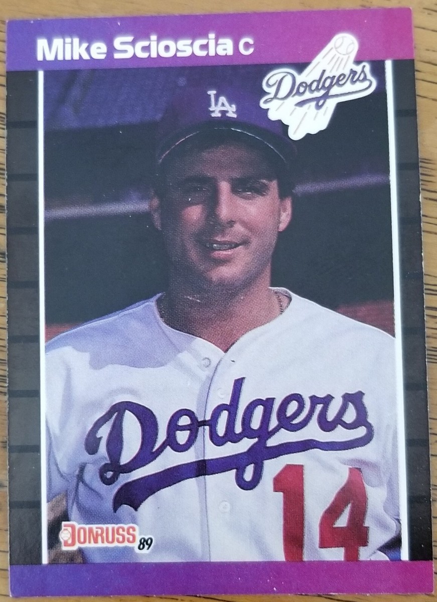 Mike Scioscia Los Angeles Dodgers 1989 Donruss Baseball Card #77