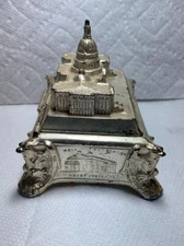 Vintage US CAPITOL Washington DC Scenes Jewelry Box Weidlich Bros. A78