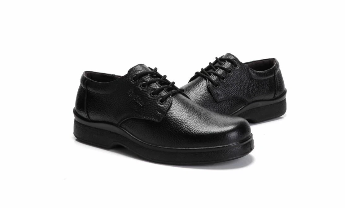 Brillar soborno mano Men&#039;s Kitchen Non-slip Lace Up Working Skid Resistance Shoes Leather  Black | eBay