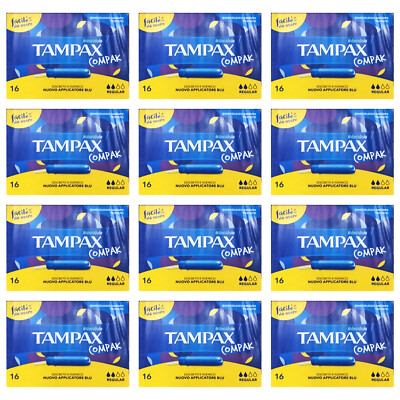 192 Stück TAMPAX COMPAK Innensauger Regular Damen Tampon
