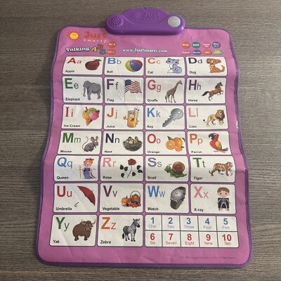 Just Smarty Electronic Interactive Alphabet Wall Chart Talking ABC s/123 s