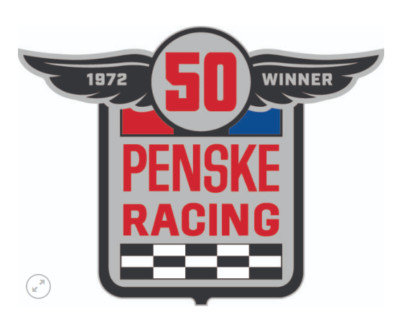 Penske Racing Collector Decal Celebrating 50th Anniversary First 1972 Indy 500