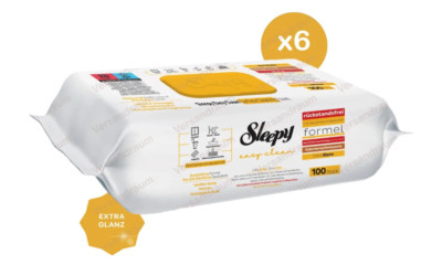 Sleepy Easy Clean 6x Gelb Reinigstücher Feuchttücher Oberflächenreinigungstücher