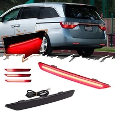 3 in1 For 2011 2012 2013 2014 2015 2016 2017 Honda Odyssey LED Rear Bumper Re...