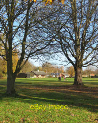 Foto 12x8 Whittlesford Cricket Ground im November Der Pavillon steht auf der c2018