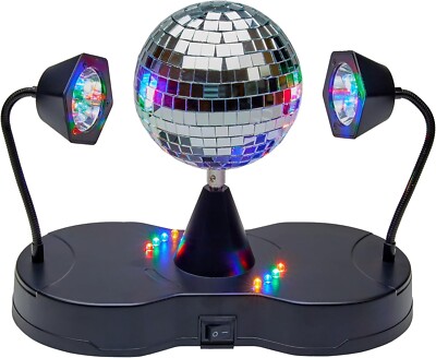 Rotating Disco Ball - LED Revolving Ball with Movable Strobe Lights