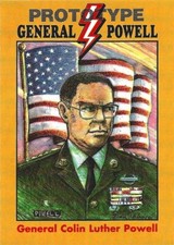 DESERT STORM PROTOTYPE CARD GENERAL COLIN POWELL VIRGINIA HOBBY 1991
