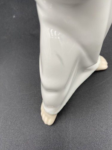 RARE Vintage Lladro Porcelain 'Angel Playing Flute' w/Green Dots, Glossy, Spain - Picture 11 of 13