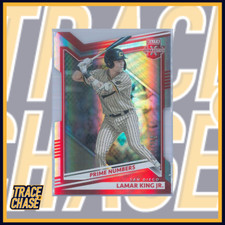 2022 Panini Elite Extra Edition Baseball Lamar King Jr. Prime Numbers A 009/115