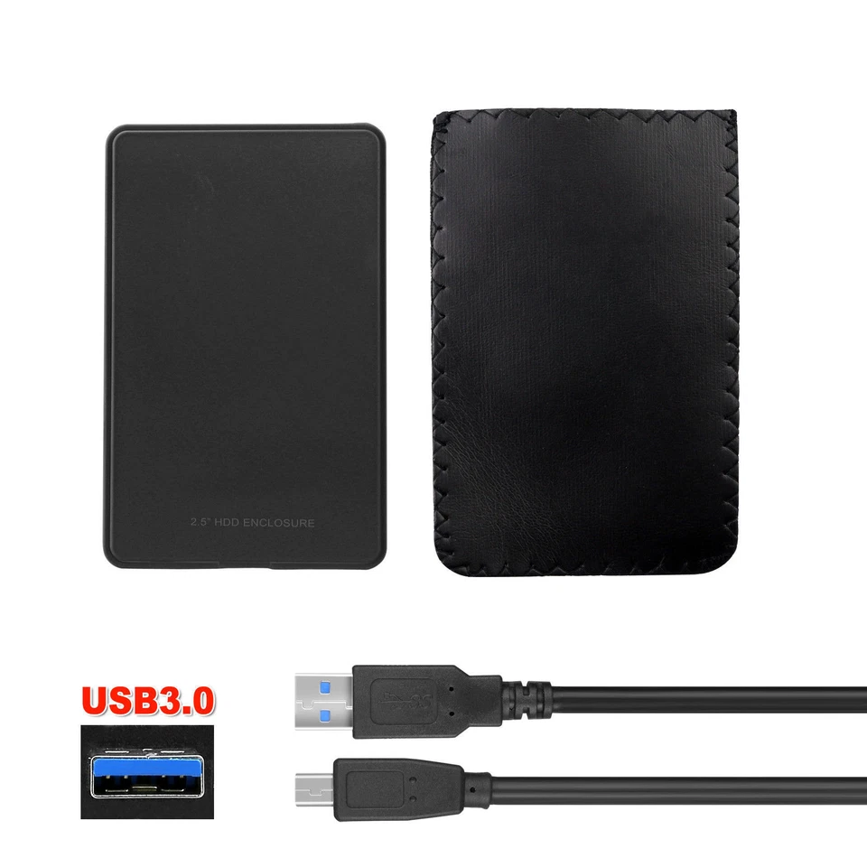 2.5" Sata Hard Drive Disk HDD External Enclosure Slim Case Screw Free USB 3.0 AU - Image 3 of 4