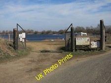 Photo 6x4 Block Fen Activity Lakes Horseway With a water skier behind a j c2015