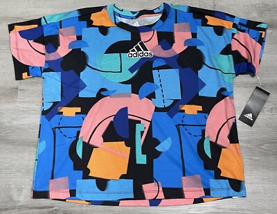 Girls Size XL (16) Adidas Shirt Multicolored - Main Image