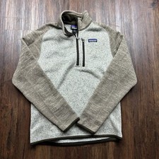 Patagonia Better Sweater 1/4 Zip Fleece Pullover Nickel/Forge Grey Men s Size Sm