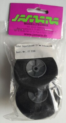 Jamara, 1 Stück Schaum-Leicht-Rad, 57mm, Achse: 4mm, ArtNr. 172320, unbenutzt