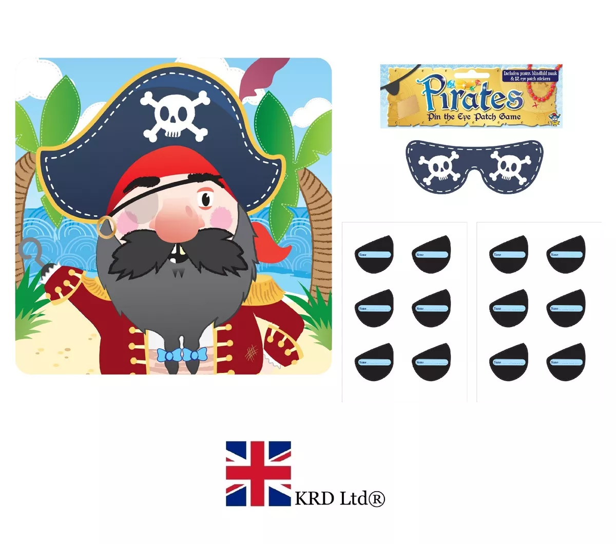 Party Games for Boys Pin the Patch on the Pirate Printable 