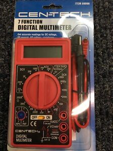 cen-tech 7 function digital multimeter check a wire