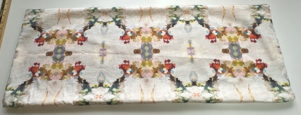 Laura Park Designs Orchid Blossom Bolster Watercolor Pillow 14" x 36" Cover Only - Image 2 of 4