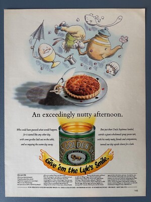 Lyle's Golden Sirup Werbung 1989 20,8cm x 27,6cm ca.