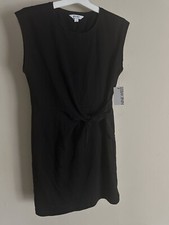 NWT Nine West Woman’s Tie Knot Waist Dress Size M Short Length Black