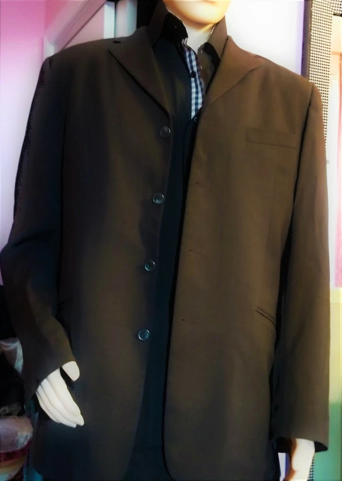 DOLCE & GABBANA  Regular Brown Wool Notch Lapel Suit Size US 42/56 - Image 4 of 4