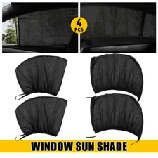 4PCS Car Window Sunshades Mesh Window Cover Side Window Screen For Car SUV Truck