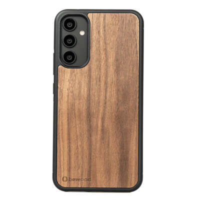 Handyhülle für Galaxy A34 5G Bewood Amerikanischer Nussbaum Holzhülle Case Etui