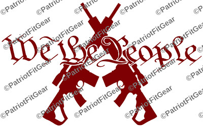 We The People,Second Amendment,Guns,Dont Tread On Me,2A,Molon Labe,Vinyl Decal