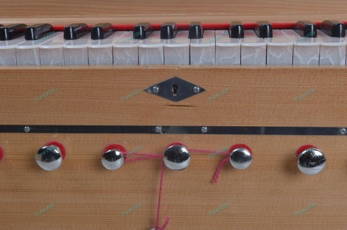 Best Harmonium 9 Stopper Chudidaar Multi Bellows 42 Key Two Reed Baja With Bag - Bild 11 von 18