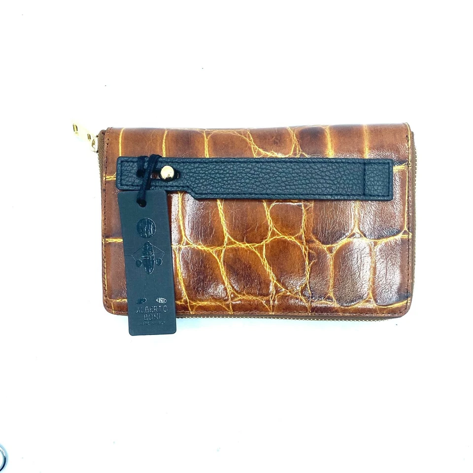 Alberto Boni Portafoglio Pochette Marrone Cocco - Immagine 2 di 4