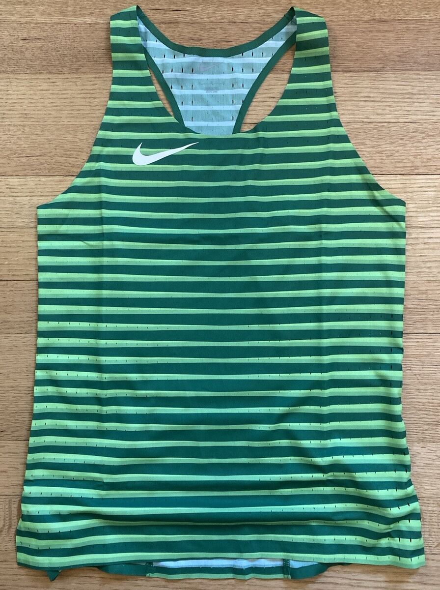 Nike Pro Elite Track Field Green Running Singlet CU9996-302 Nike Pro Elite Track Field Green Running Singlet CU9996-302