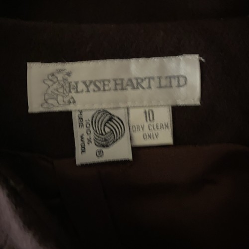 Vintage 90s Ilyse Hart A Line Skirt Womens 10 100% Pure Wool Lined Career Office - Picture 10 of 12