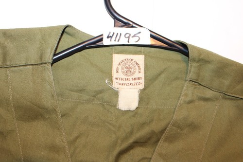 Boy Scouts of America BSA Boys Youth Shirt Vintage Green XXL XX-Large????No size - Picture 5 of 5