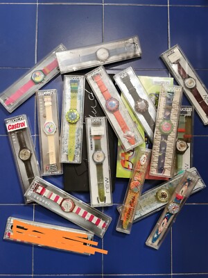 swatch Lot Scuba Chrono White Horses 90er