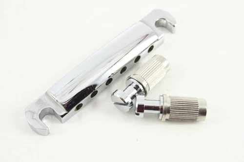 NOS Guitar Parts VM Chrome Plated STOP TAILPIECE W/S 43GI12C Fits Gibson