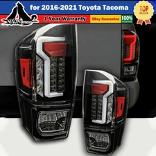 LED Tail Lights Brake Rear Lamps Pair for 2016-2023 Toyota Tacoma - Clear Lens