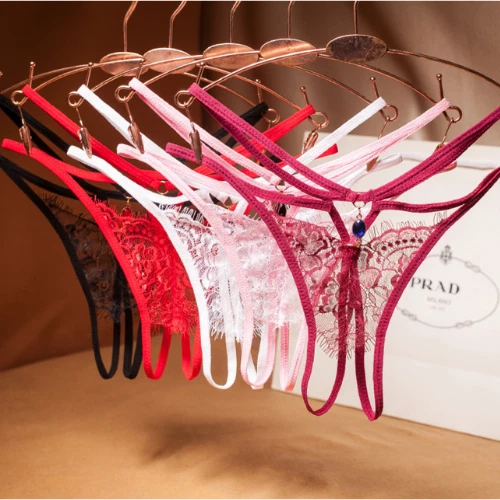 Mujeres Ropa Interior Sexy Bragas Entrepierna Abierta Bragas Lo último Erótico 2 Piezas Lencería Foto 2 de 4