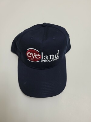 New Eye Land Optical Center Black Baseball Cap Black One Size Fits Most