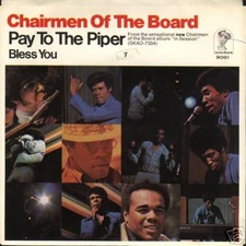 CHAIRMEN OF THE BOARD 7" Invictus Picture Sleeve 1971