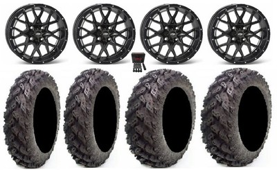 ITP Hurricane 14'' Wheels Black 26'' Reptile Tires Can-Am Renegade Outlander