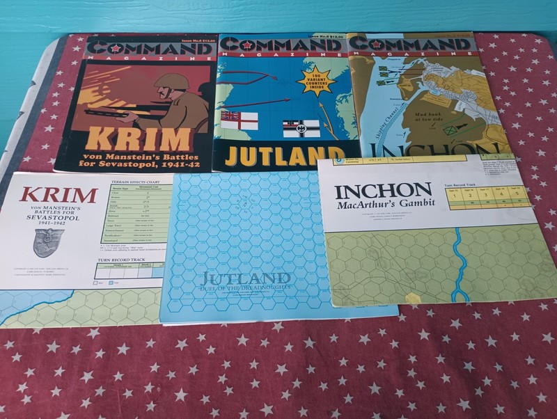 Command Magazine Lot of 3 Issues with Maps Only No. 6, 8, and 9 No Counters