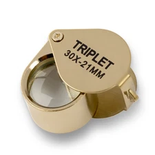 30X Jewelers Loupe Magnifier Pocket Magnifying Glass Coin Jewelry Loop Eye