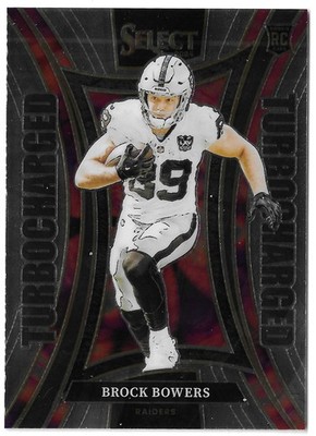 Brock Bowers - 2024 NFL Panini Select - Turbocharged - #6 - Raiders (RC)