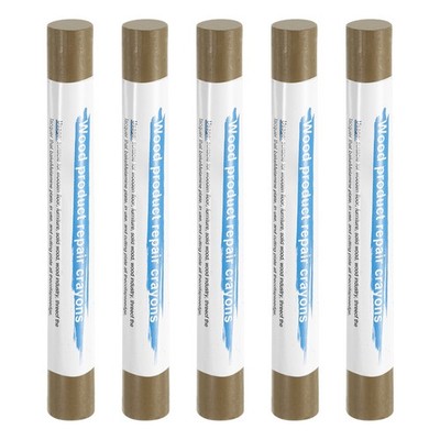 5pcs wood wax sticks for scratches and holes, dark tea color