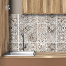 32 stickers tiles 15x15 mosaic kitchen bathroom PVC coating wall waterproof